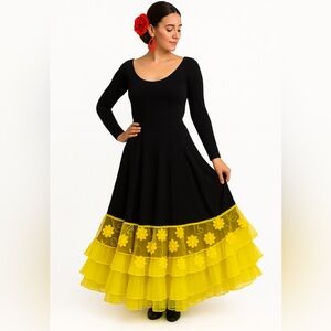 Generously flowy and full Flamenco skirt
